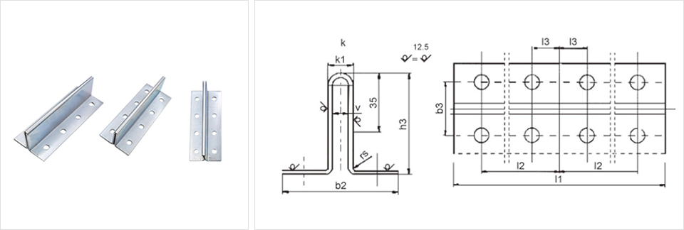 Fishplate for Hollow Guide Rails